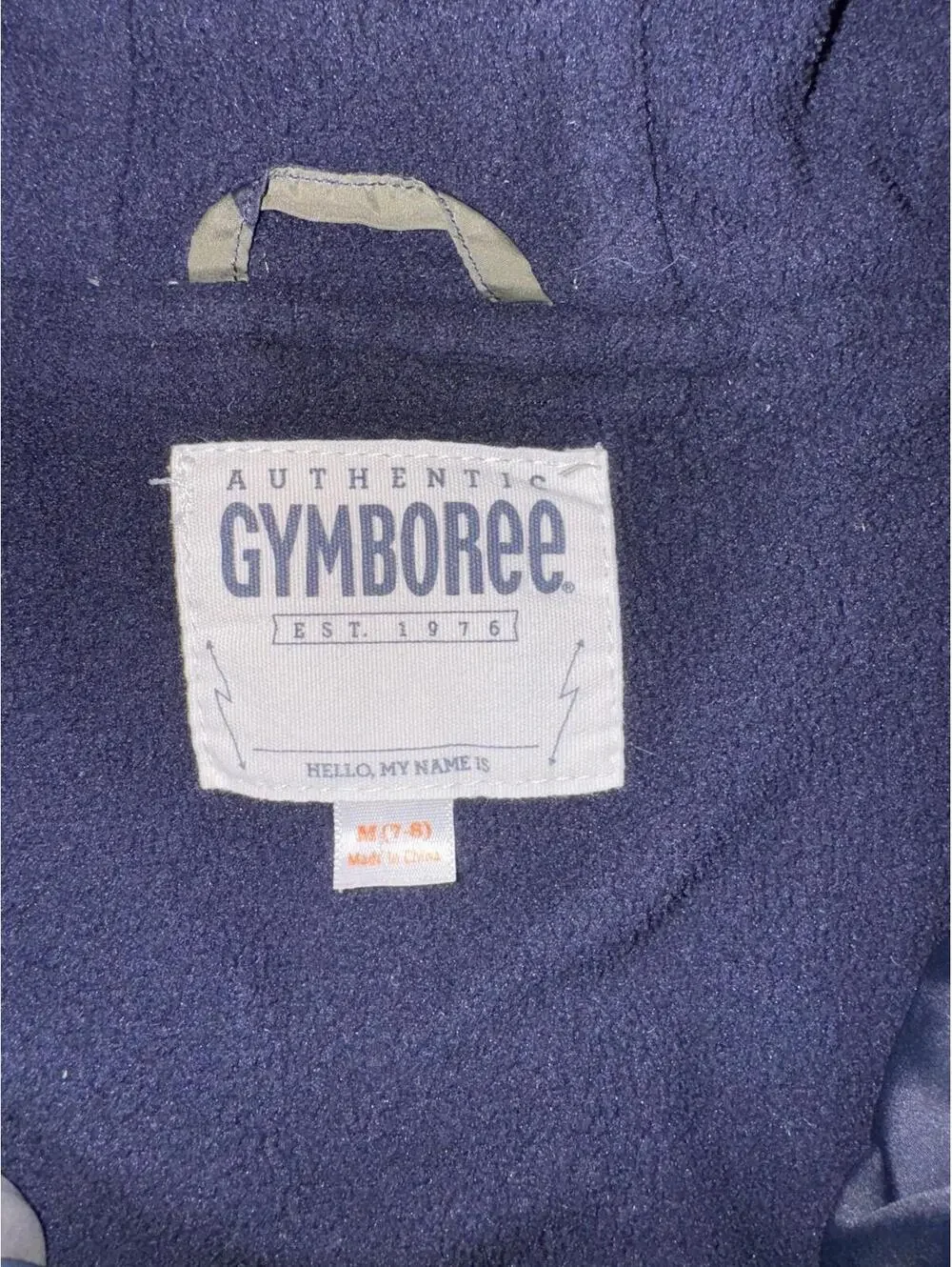 Boys Camo Winter Coat Puffer Quilted Jacket‎ Gymboree Medium 7/8 Gorpcore Blue